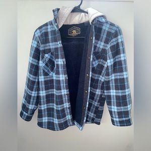 Boys fleece lined flannel